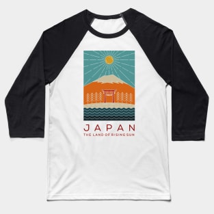 Japan, the land of rising sun traditional poster Baseball T-Shirt